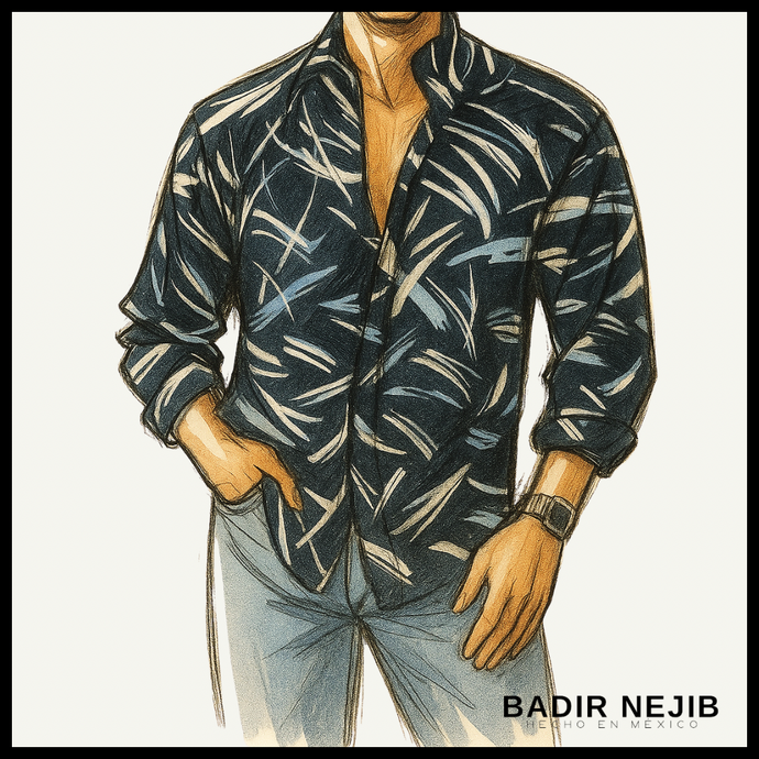 Camisa Blue Tropical