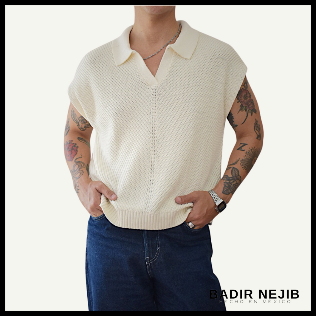 Polo de Punto Crema