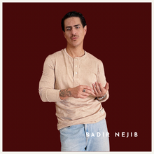 Cargar imagen en el visor de la galería, Henley shirt Beige
