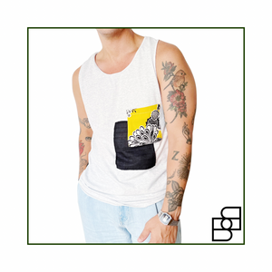 TANK TOP YELLOW PATCHWORK