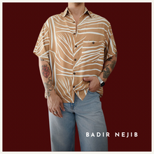Cargar imagen en el visor de la galería, Camisa Beige Palm