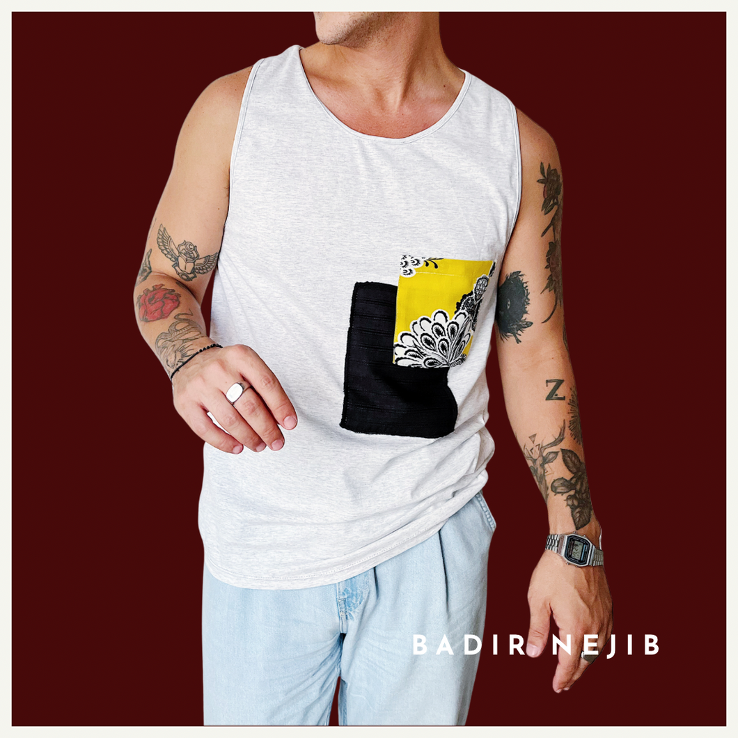 TANK TOP YELLOW PATCHWORK