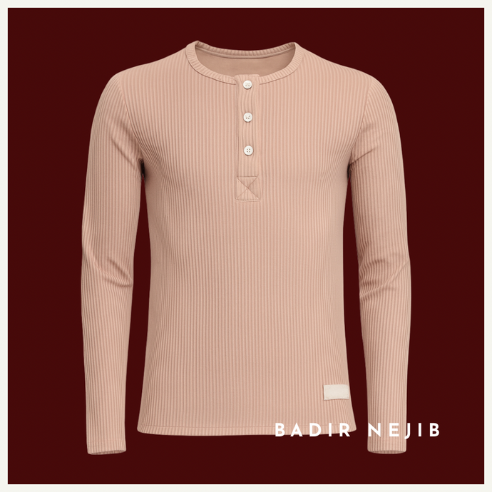 Henley shirt Beige